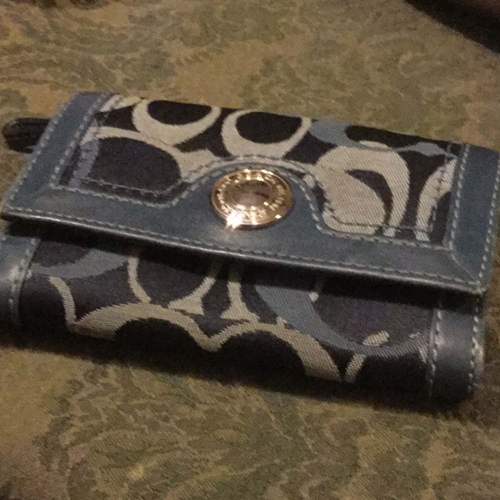 Blue vintage coach wallet